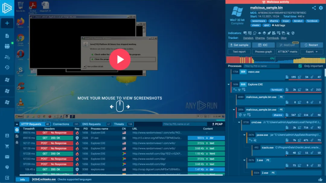 Malware sandbox