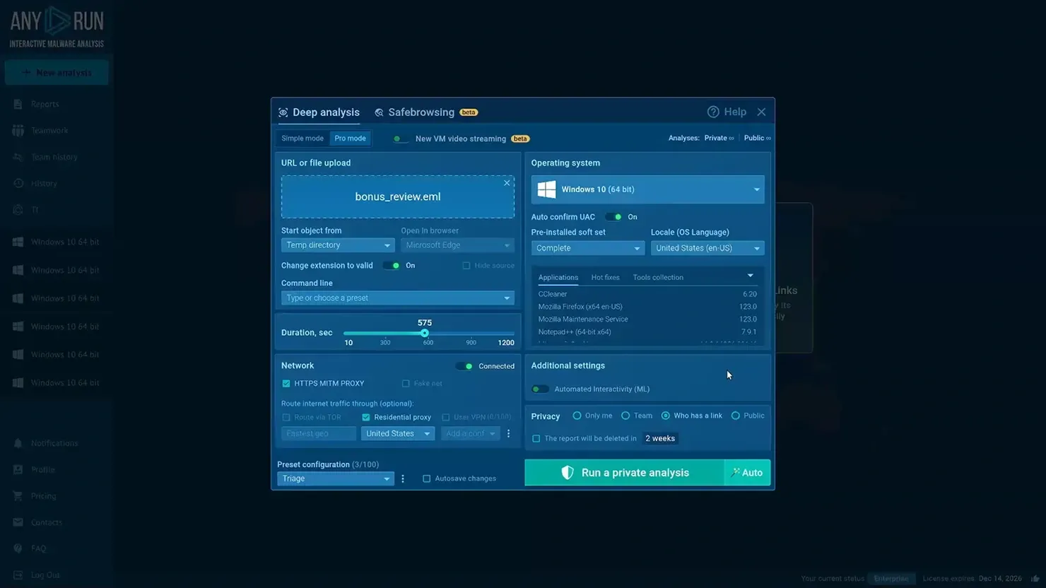Watch a real-time investigation of a Quishing attack inside ANY.RUN's Interactive Sandbox