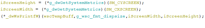 Raccoon malware v2 is getting the user’s display resolution
