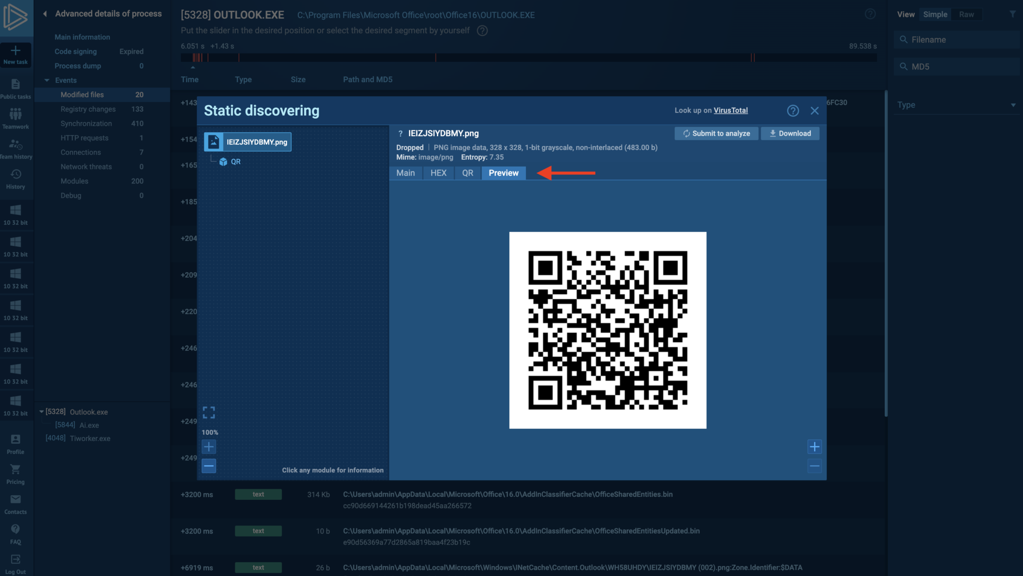 Automatically Detect QR Codes and Extract Their Contents