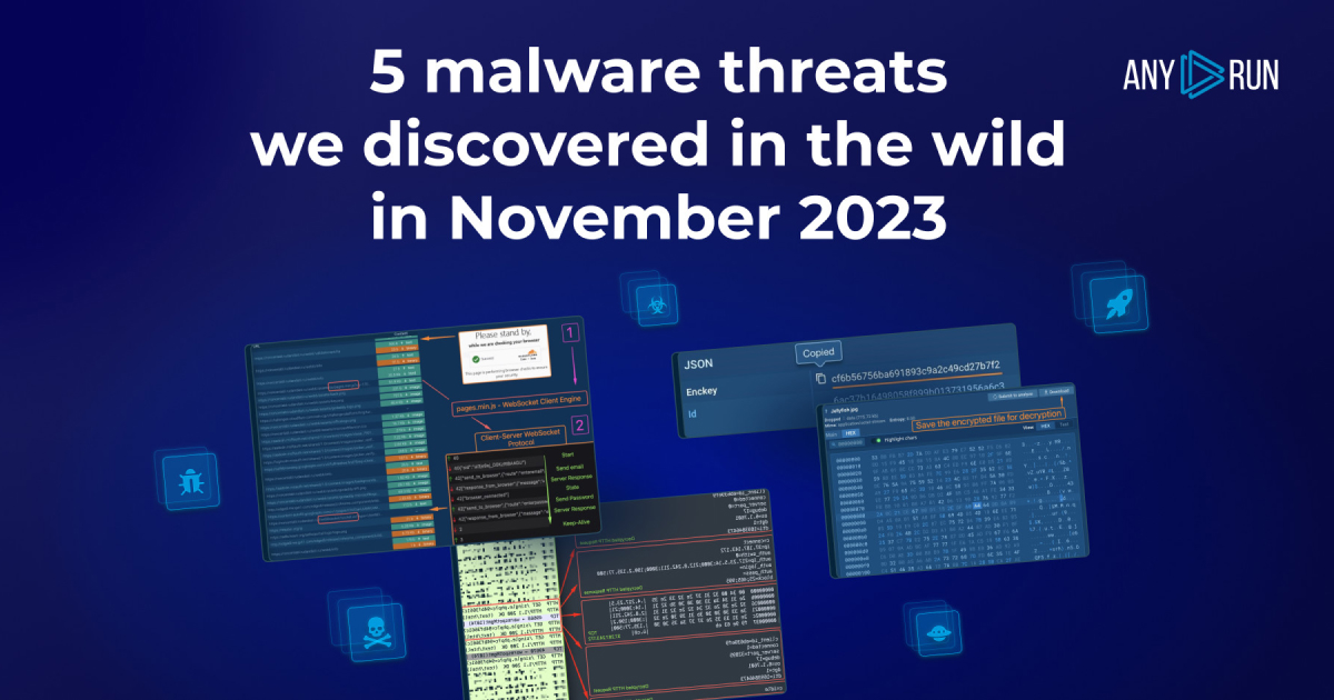 5 Malware Threats Discovered In The Wild In November 2023