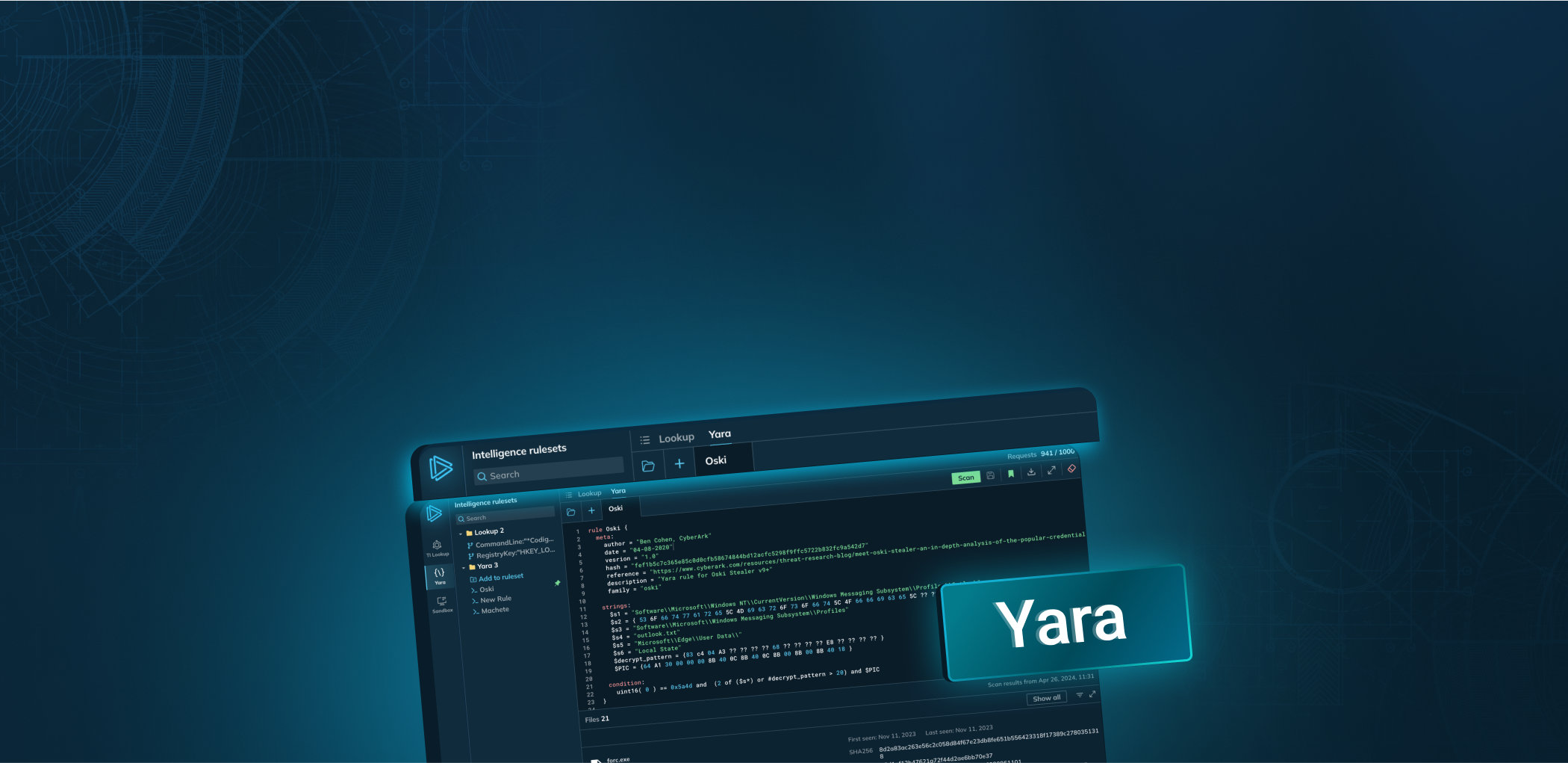 YARA search