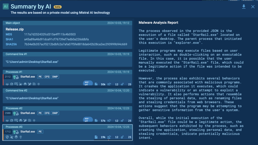 Private AI Assistant for Malware Analysis in ANY.RUN Sandbox