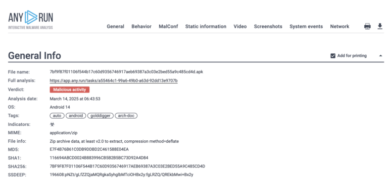 Expose Android Malware in Seconds with ANY.RUN Sandbox