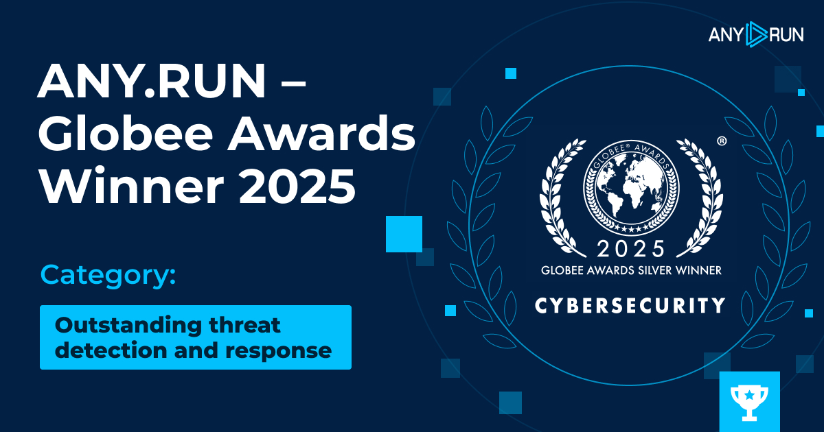ANY.RUN's Interactive Sandbox Wins Globee Awards 2025