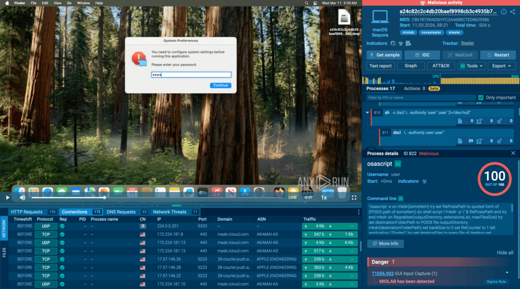 Miolab stealer analyzed inside ANY.RUN sandbox 