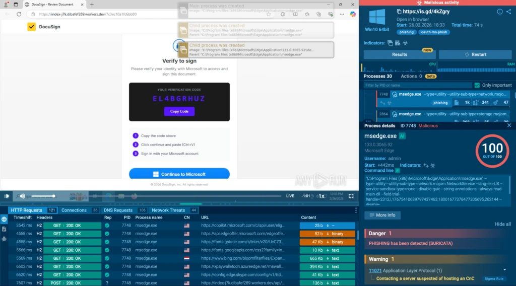 Full attack chain exposed in ANY.RUN Sandbox