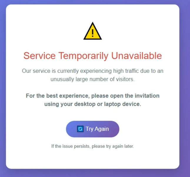 A placeholder message displayed inside ANY.RUN sandbox