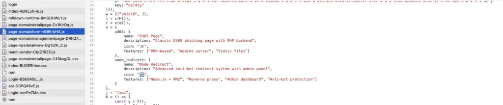 Kratos admin panel component code
