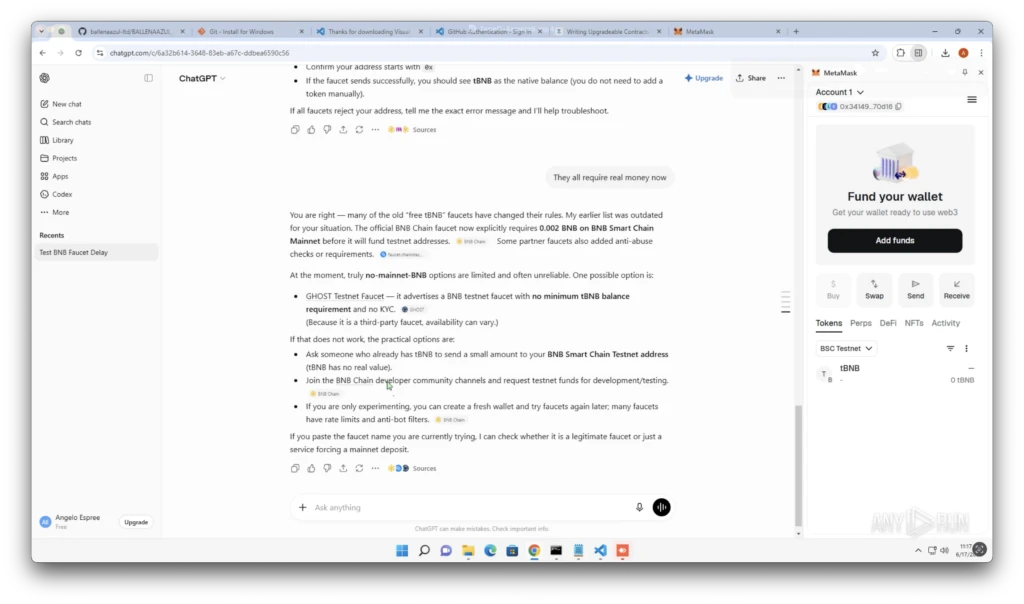 Lazarus: Angelo using ChatGPT