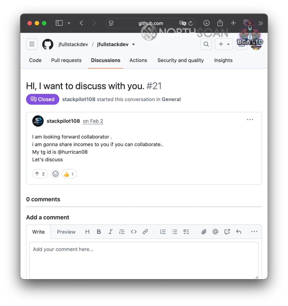 Angelo’s comment on GitHub looking for facilitators
