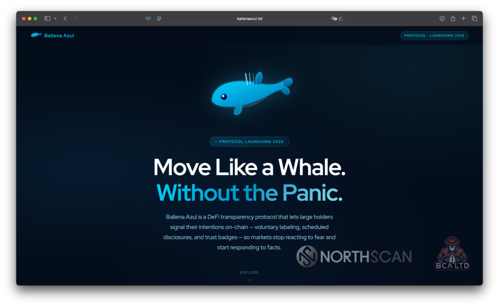 Ballena Azul LTD / Blue Whale LTD Website