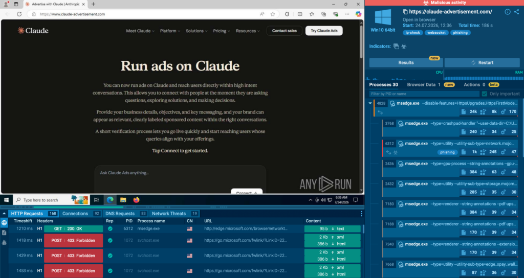 Claude ads lure
