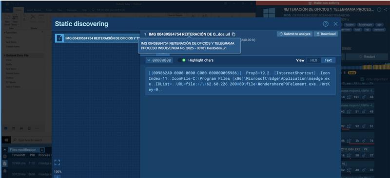 File static analysis in the sandbox