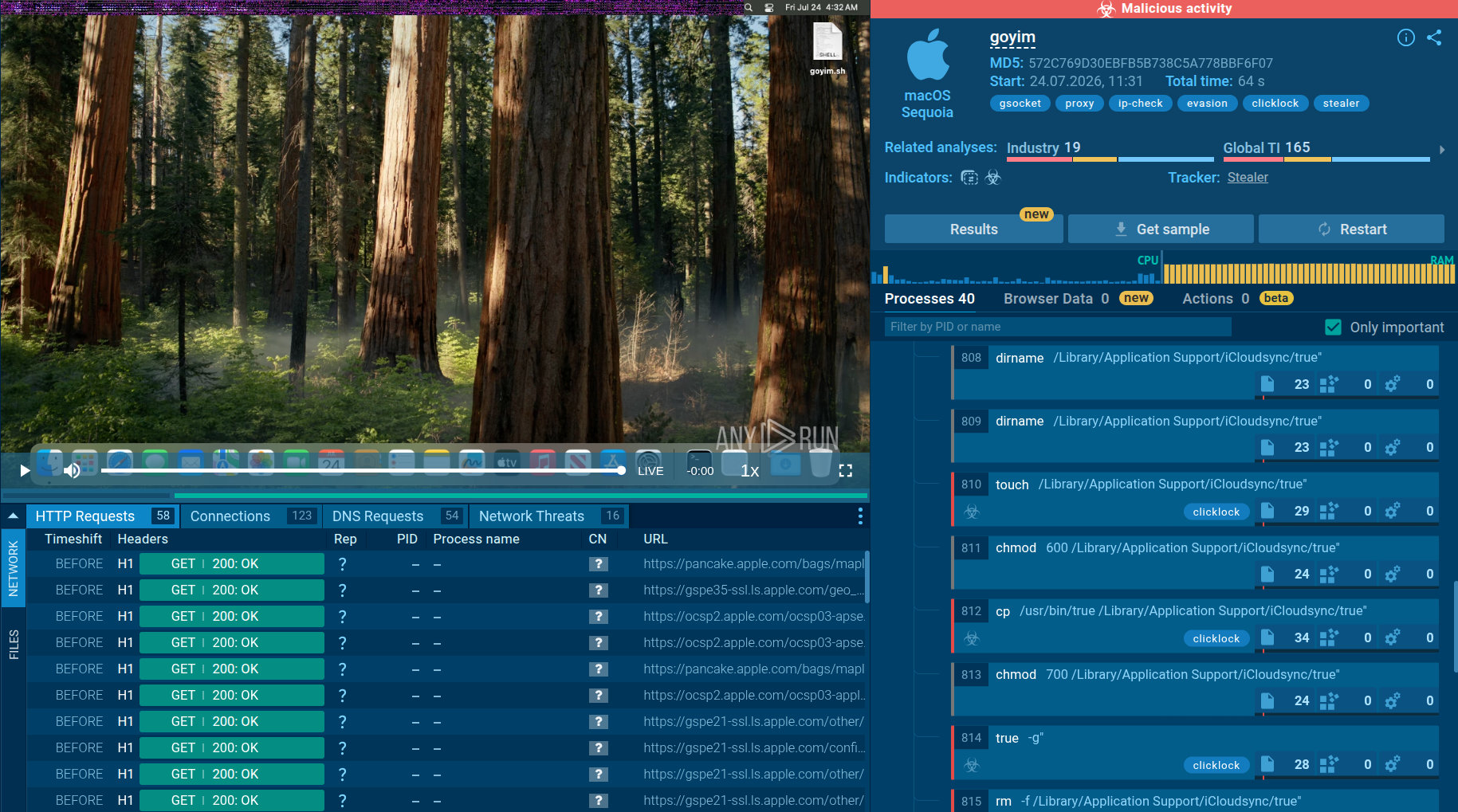 ClickLock Stealer analysis inside ANY.RUN’s Interactive Sandbox