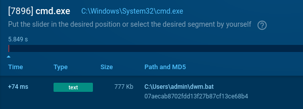 BAT script delivering malicious file