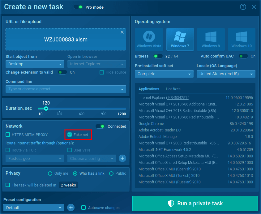 fake net emotet