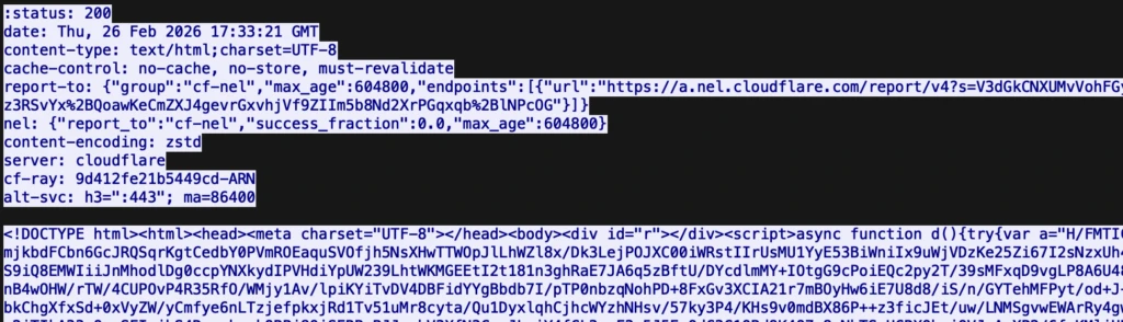 Traffic decrypted with SSL decryption