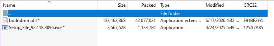 An OnyxC2 payload hidden inside an archive