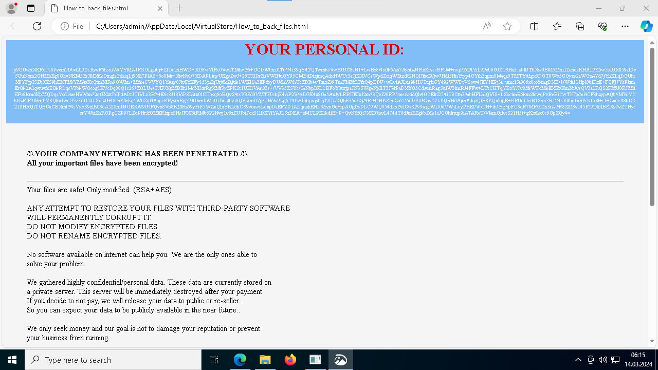 Medusa Ransomware screenshot