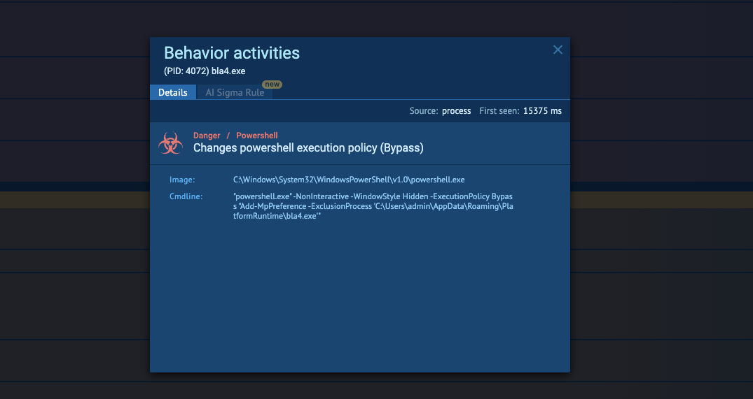 RatonRAT bypassing PowerShell ExecutionPolicy