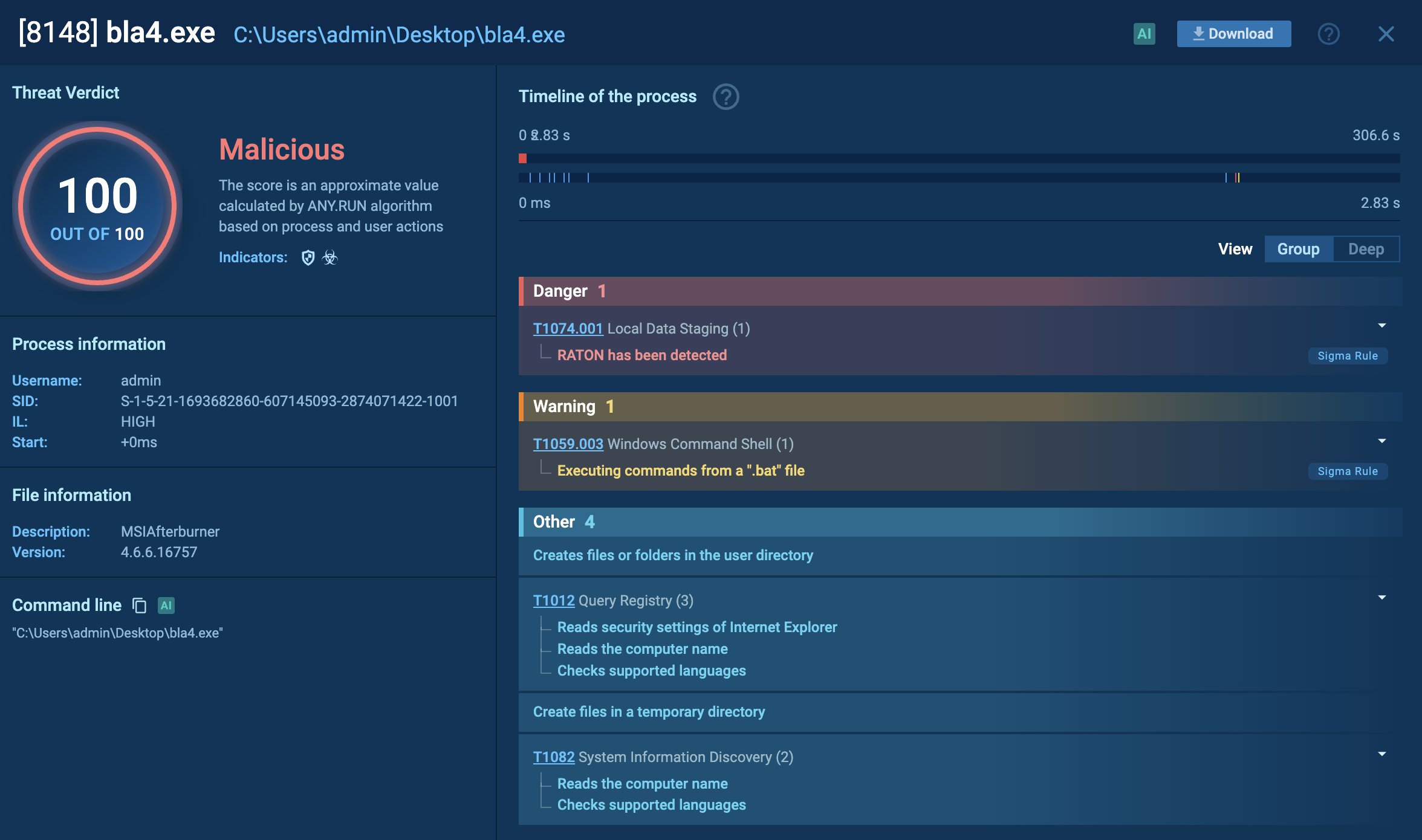 RatonRAT analysis in ANY.RUN’s Interactive Sandbox