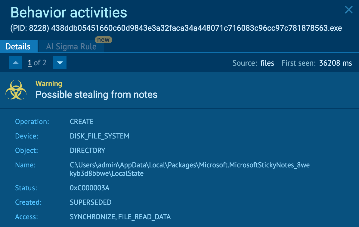 Remus reaching system and app directories for data exfiltration