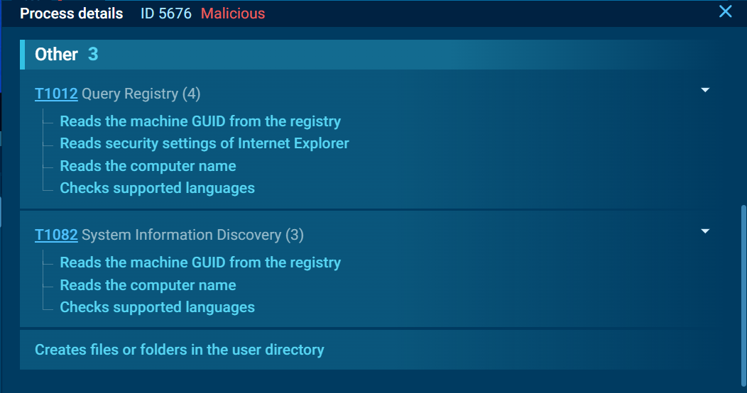 SmartLoader collecting basic system identifiers