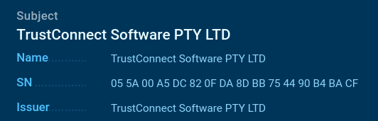 TrustConnect initial file